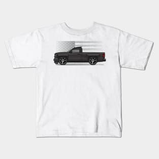 Black USA II Kids T-Shirt